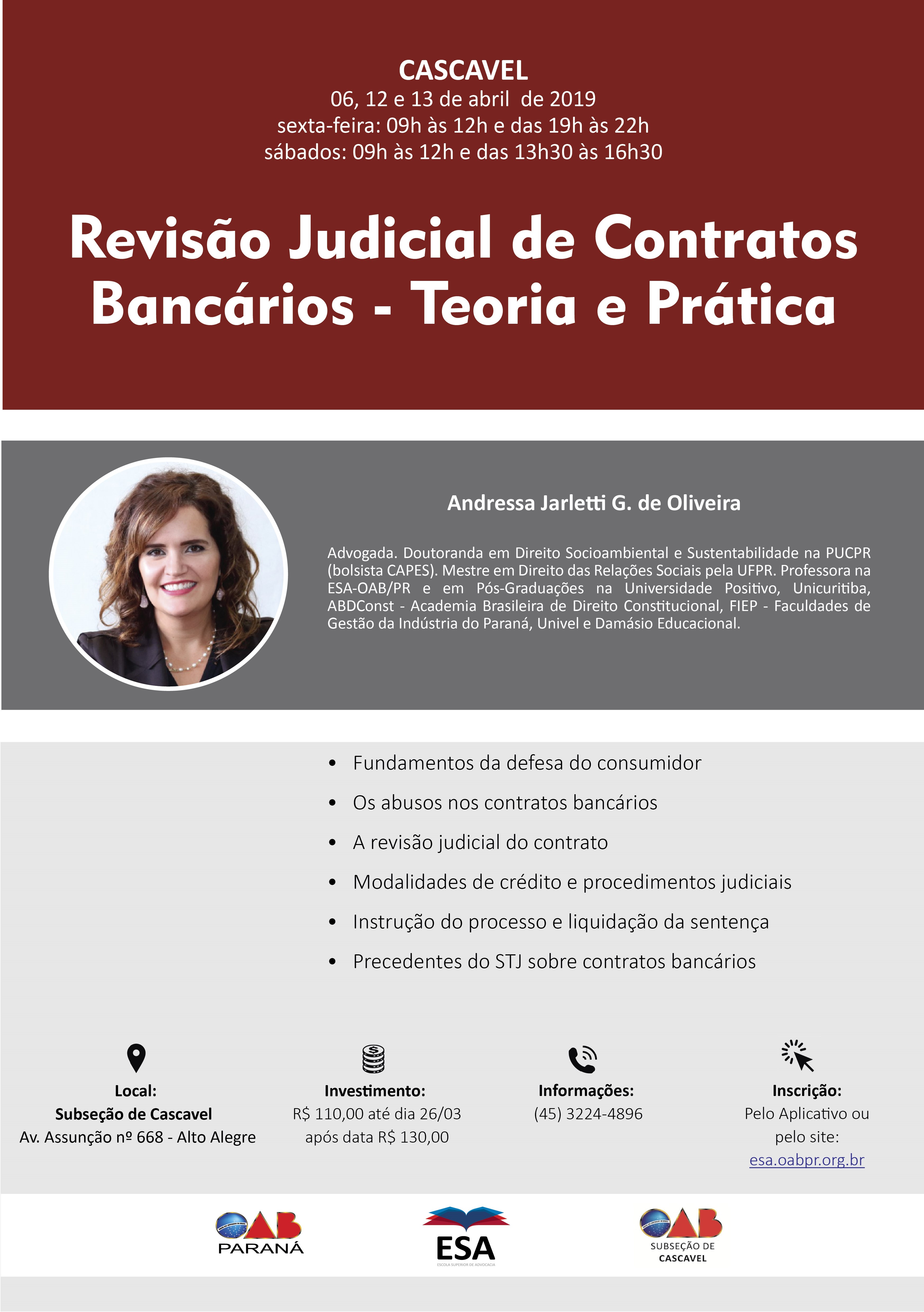 Direito Bancário na Prática - análise do contrato bancário. 