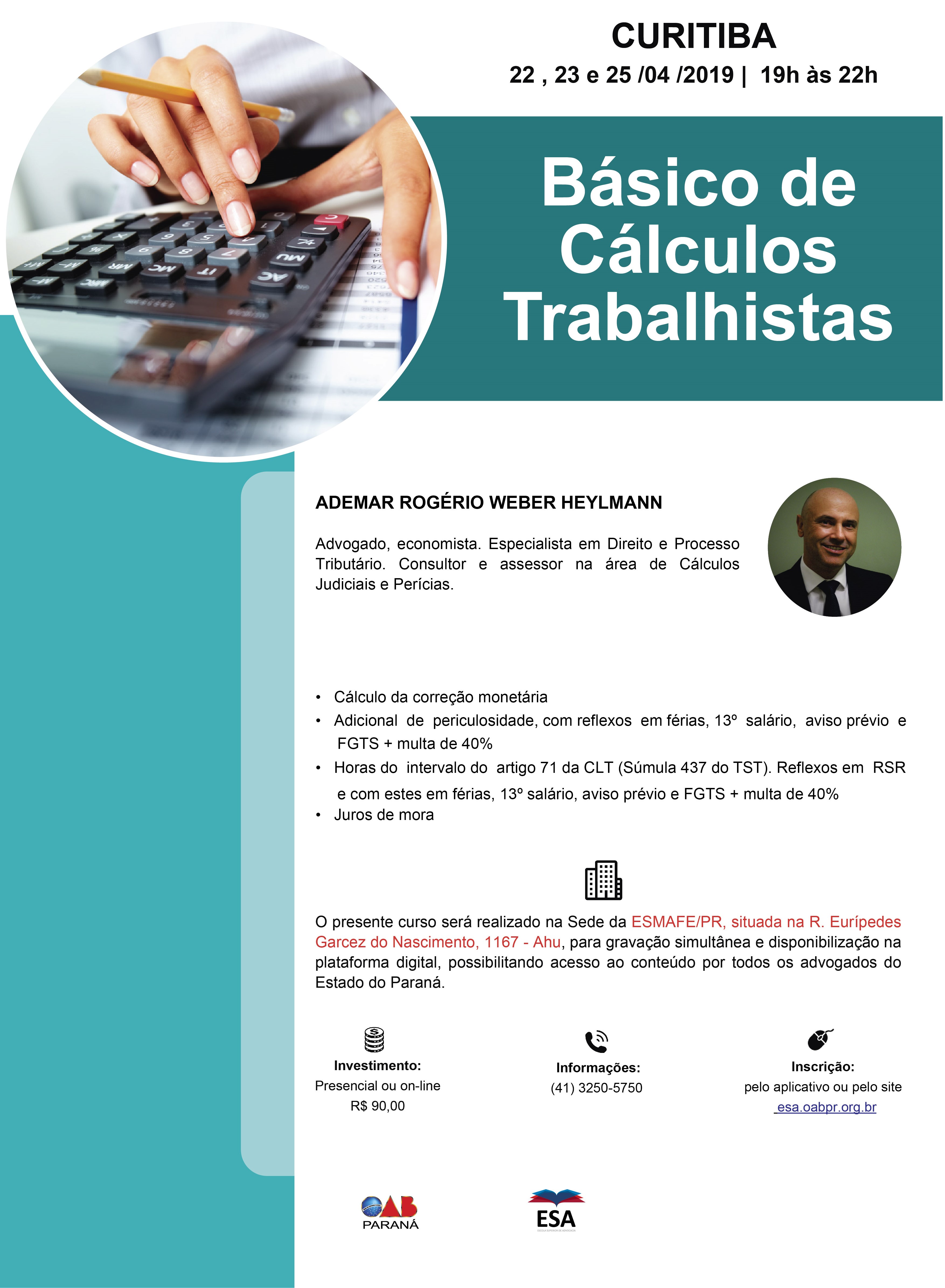 Curso Gratuito: Cálculos Trabalhistas 